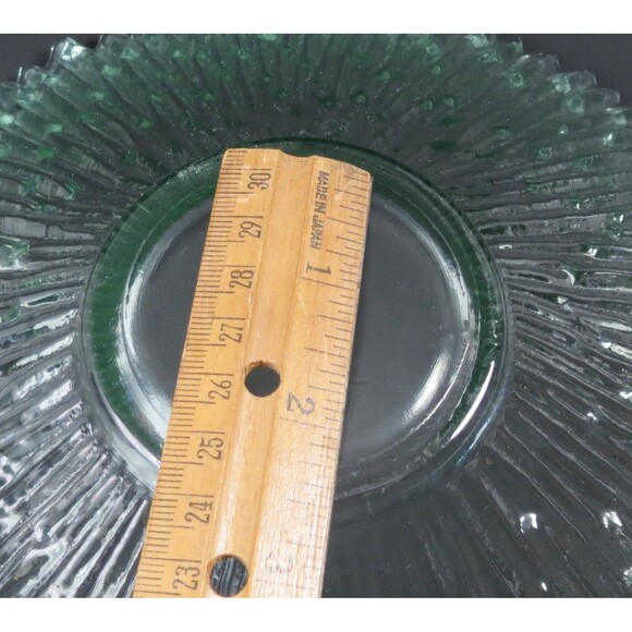 Pavel Panek, Libochovice, Serving Bowl Light Green Ribbed Starburst - Picture 7 of 7